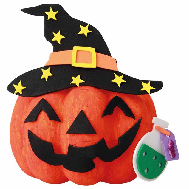 Set cr&eacute;atif citrouille &agrave; customiser d&eacute;coration Halloween