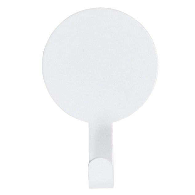 Crochet adh&eacute;sif m&eacute;tal rond 8,5x14,4cm  - 3 mod&egrave;les