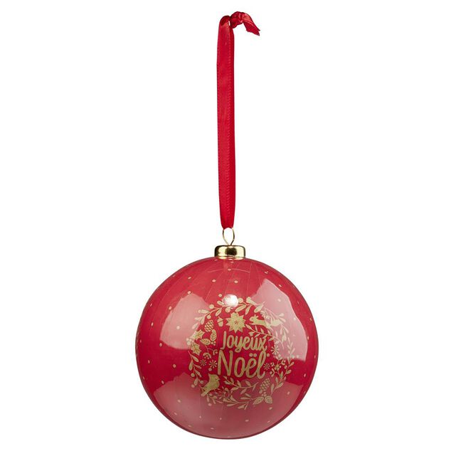 Boule de No&euml;l papier design Fantasia &Oslash;8cm