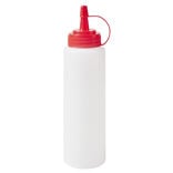 Bouteille à sauce 250ml plastique souple Ø4,5xH18cm