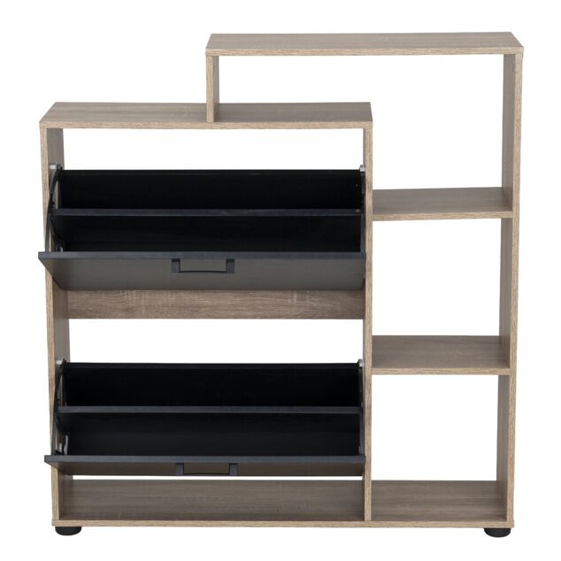 Range chaussures bois Markus 12 paires 86,5x24xH92cm