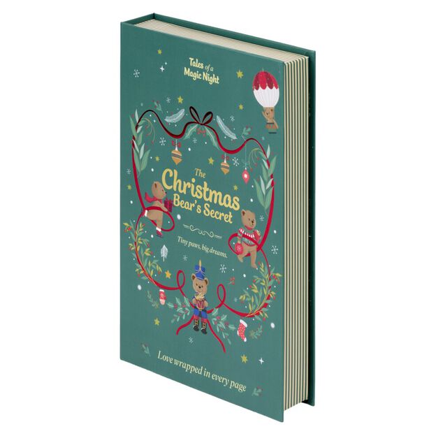 Bo&icirc;te livre d&eacute;corative de No&euml;l H24cm (2 mod&egrave;les)