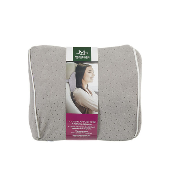 Coussin m&eacute;moire de forme Mess&eacute;gu&eacute; appuie t&ecirc;te