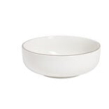 Coupelle Oslo faïence blanche avec bord doré Ø20cm