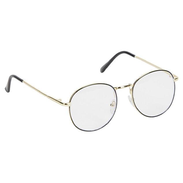Lunettes noires et dorées anti lumière bleue