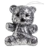 Ours à poser paillette argenté