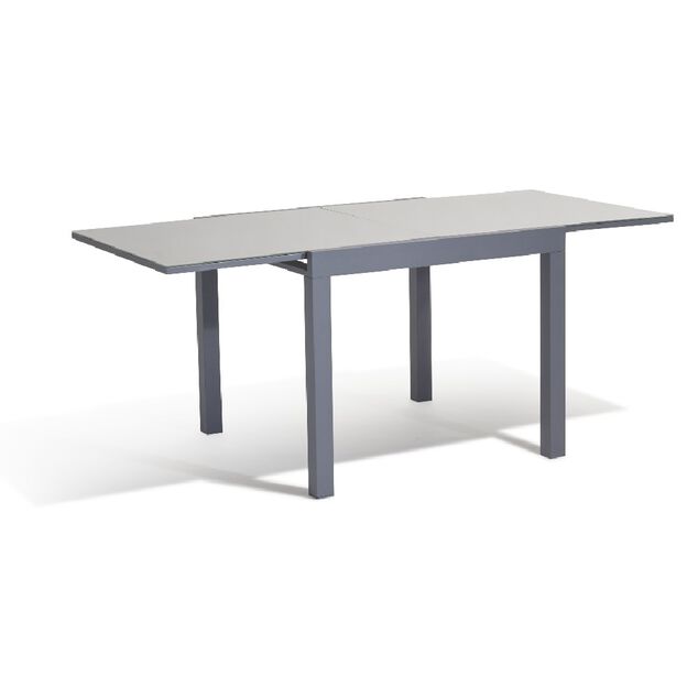 Table extensible Oslow gris ardoise 4 &agrave; 8 personnes