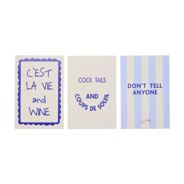 Affiche d&eacute;co x3 papier "Pop Art" 30x40cm (2 mod&egrave;les)