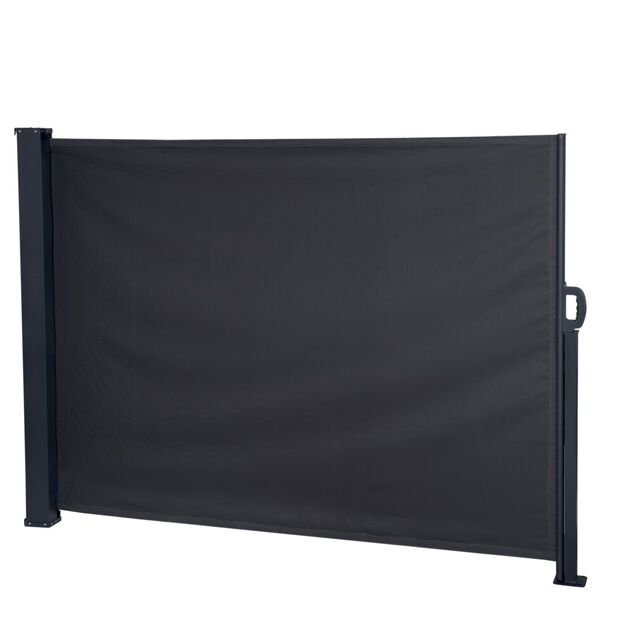 Brise-vue extensible et r&eacute;tractable noir L300xH140cm