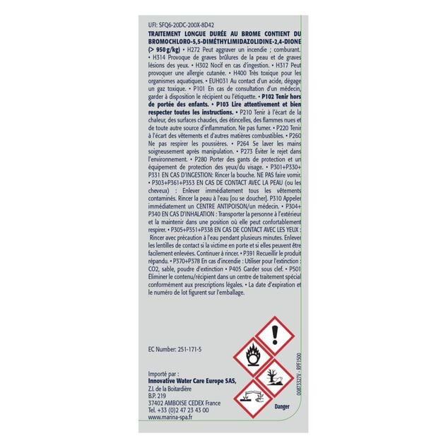 Diffuseur flottant pour SPA Marina Traitement complet au Brome