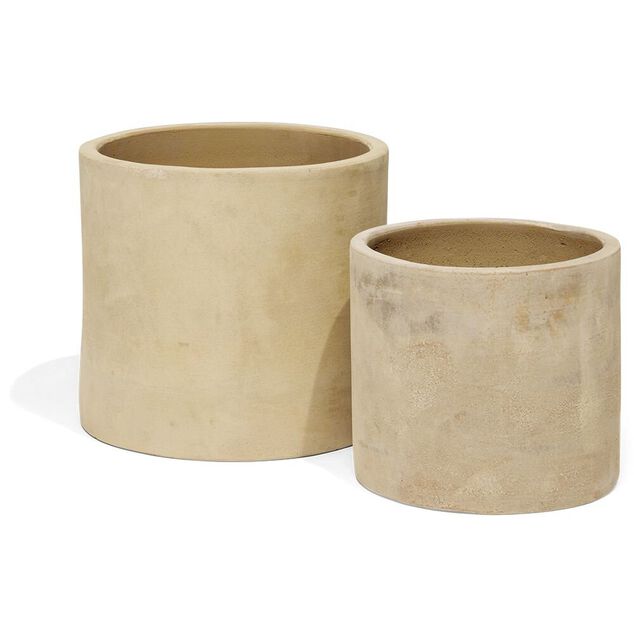 Pot en terre cuite gris fonc&eacute; &Oslash;28xH25cm