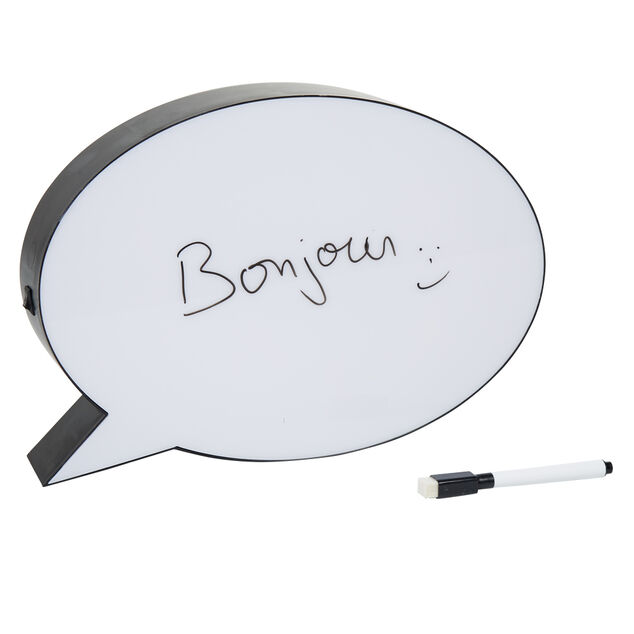 Bo&icirc;te &agrave; message lumineuse en forme de bulle