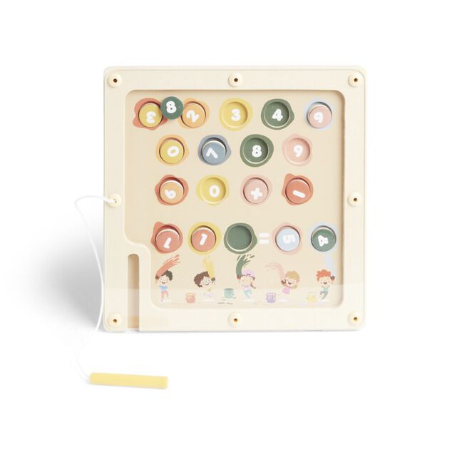 Chiffre magn&eacute;tique en bois 30x22,5cm