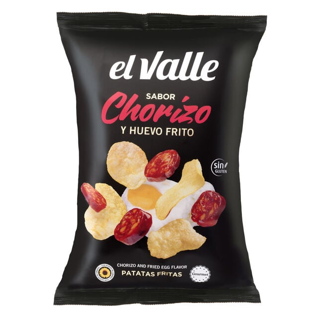 Chips El Valle saveur chorizo et oeuf au plat 130g