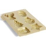 Moule silicone 6 formes de Noël 27x19xH2cm