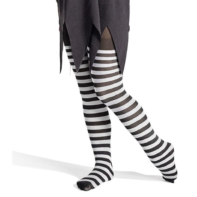 Collant enfant &agrave; rayures Halloween