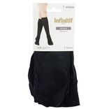 Mi-bas opaque noir 20D x3