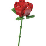 Rose fleur &agrave; construire H16cm 70 pi&egrave;ces - 4 mod&egrave;les