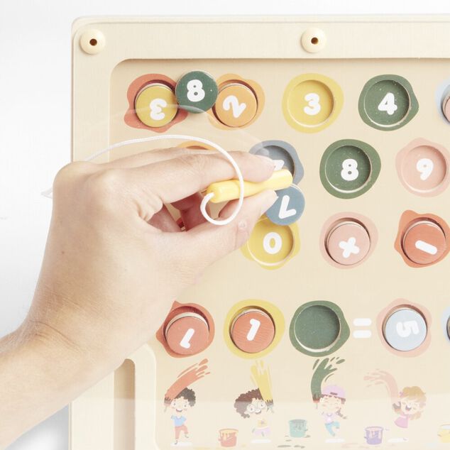 Chiffre magnétique en bois 30x22,5cm