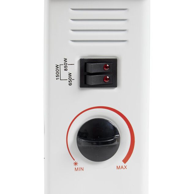 Chauffage par convection 1500W 49,5x18xH33cm