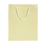 Sac cadeau Noël motif sapin ou uni doré pailleté - Taille M