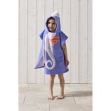 Poncho de plage enfant hippocampe TU 55x110cm