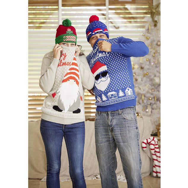 Bonnet de Noël Adulte en tricot lumineux