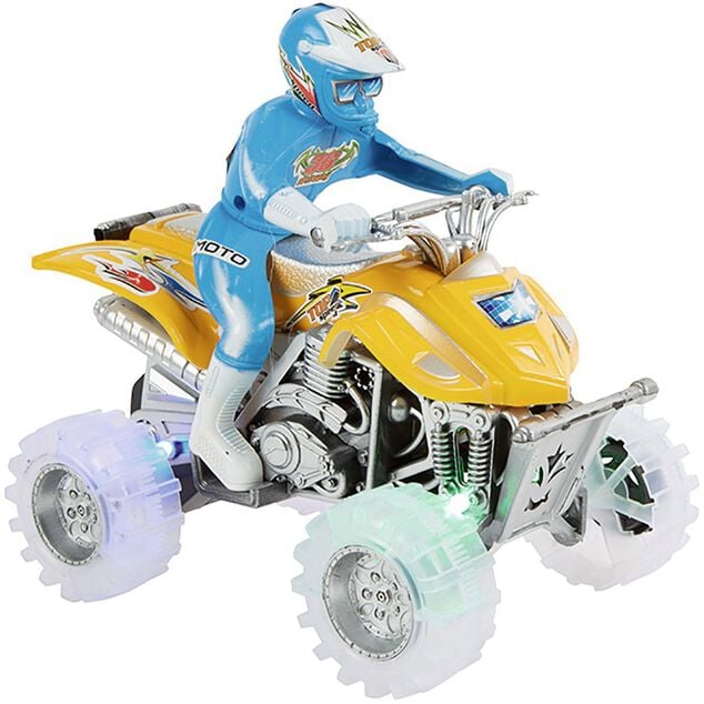 Quad &agrave; friction son et lumi&egrave;re + personnage