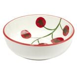 Bol porcelaine blanc motif grappe de tomate &Oslash;12xH10cm