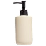 Distributeur de savon c&eacute;ramique beige &Oslash;7xH18,5cm