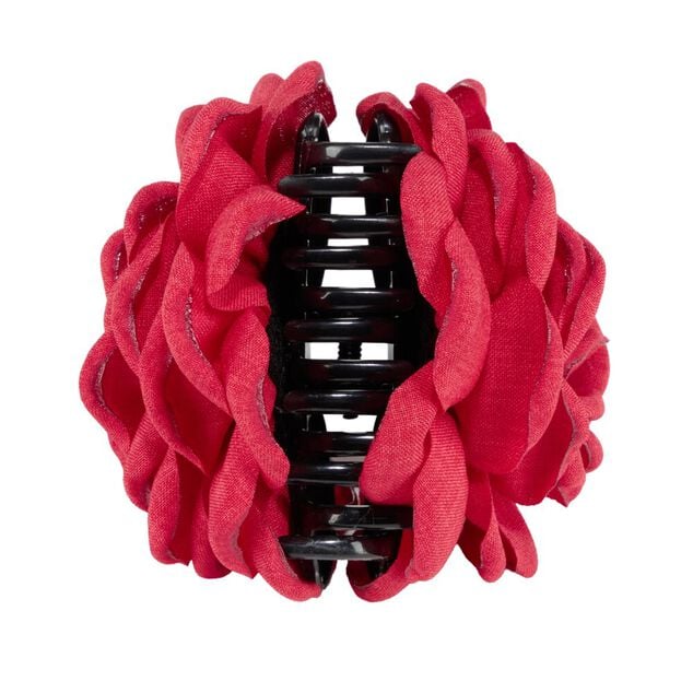 Pince &agrave; cheveux fleur cam&eacute;lia &Oslash;9cm (2 mod&egrave;les rouge ou &eacute;cru)