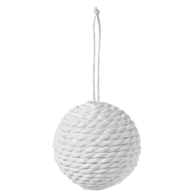Boule de No&euml;l blanche