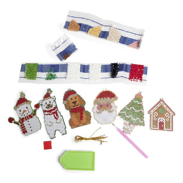 Suspension de No&euml;l diamants &agrave; confectionner x6