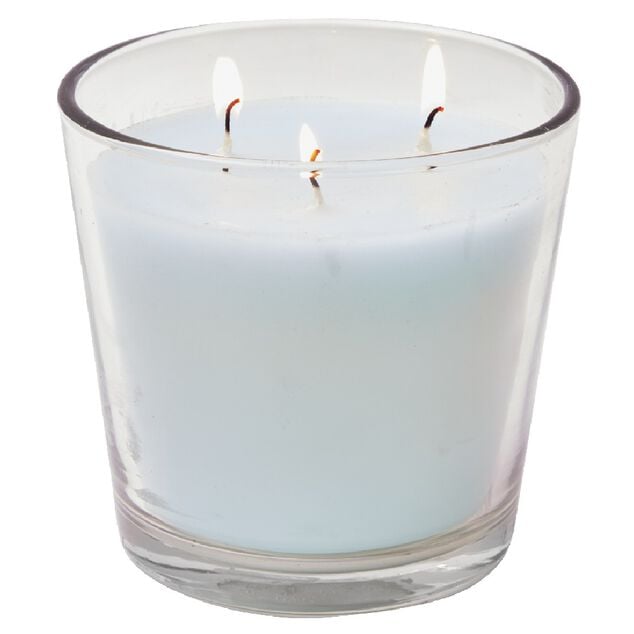Bougie 3 m&egrave;ches citronnelle et menthe