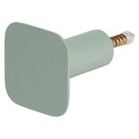 Pat&egrave;re murale carr&eacute;e vert sauge polyr&eacute;sine 4,3x4,3cm