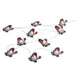 Guirlande lumineuse gnome de No&euml;l 10LED blanc chaud 1,6m