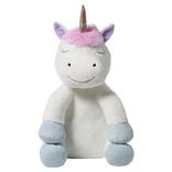 Peluche licorne polyester 80x65x65cm blanc