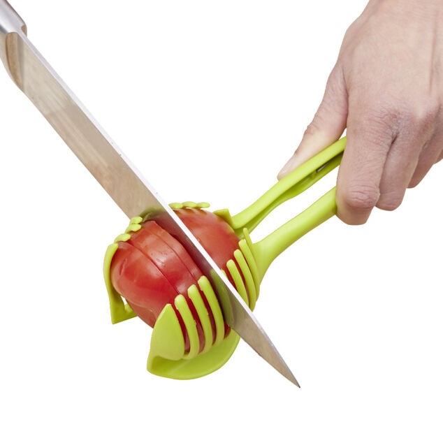 Pince d&eacute;coupe l&eacute;gumes plastique vert L18,5cm