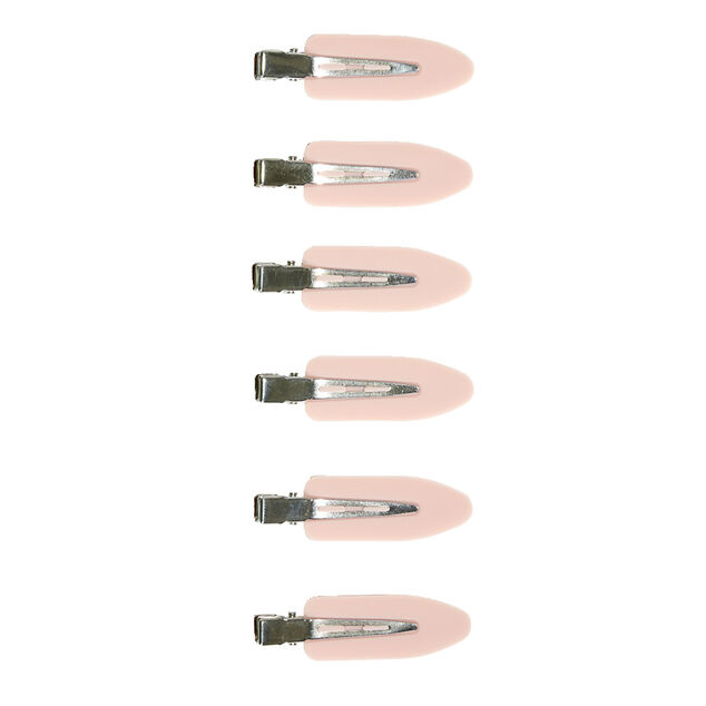 Lot de 6 pinces à cheveux latérales noir ou rose - 2 coloris