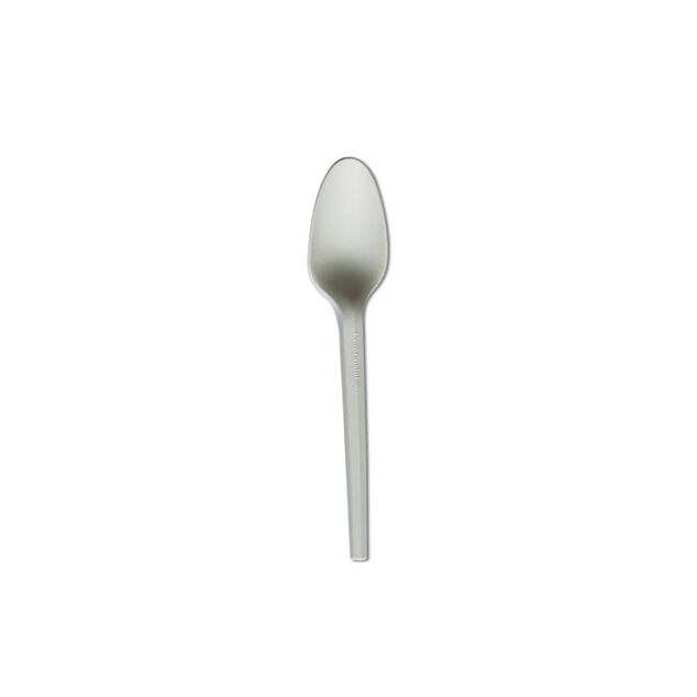 Cuill&egrave;re &agrave; caf&eacute; plastique blanc x12