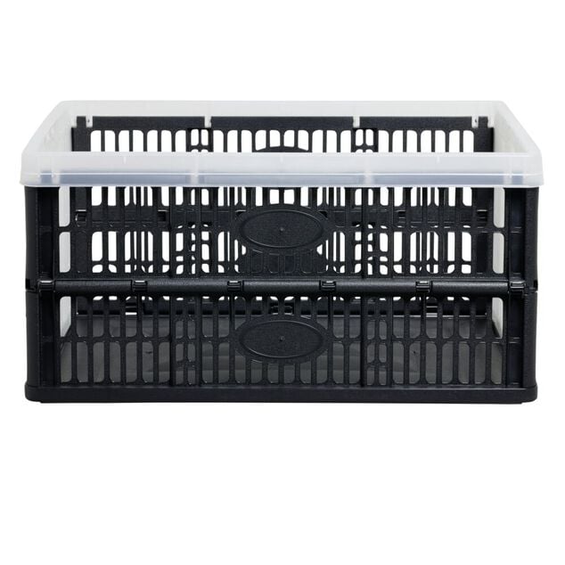 Casier pliant 32L noir et blanc