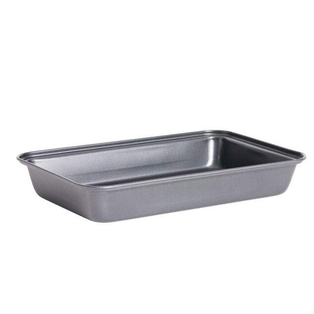 Plat &agrave; four en m&eacute;tal noir 30x20xH4,8cm