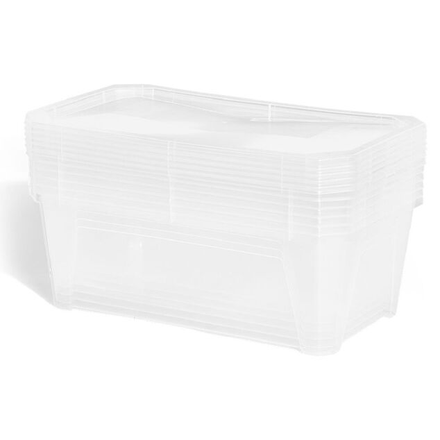Bo&icirc;te 6L plastique transparent x6