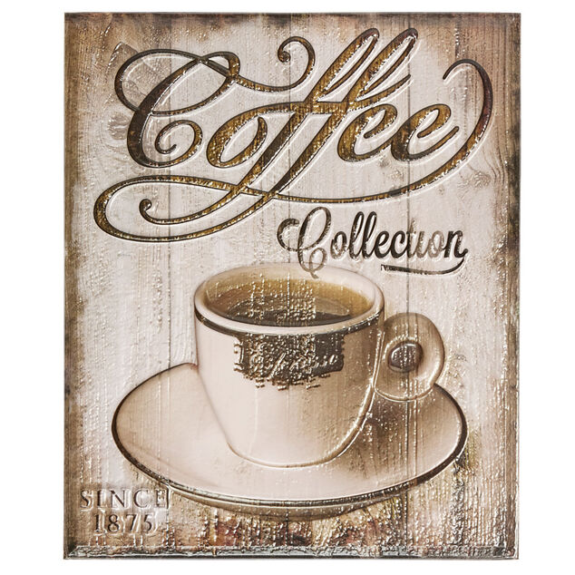 Sticker mural plastique plaque vintage 25x30cm (2 mod&egrave;les)