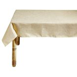 Nappe rectangulaire effet lin fil brillant 140 x 300 cm
