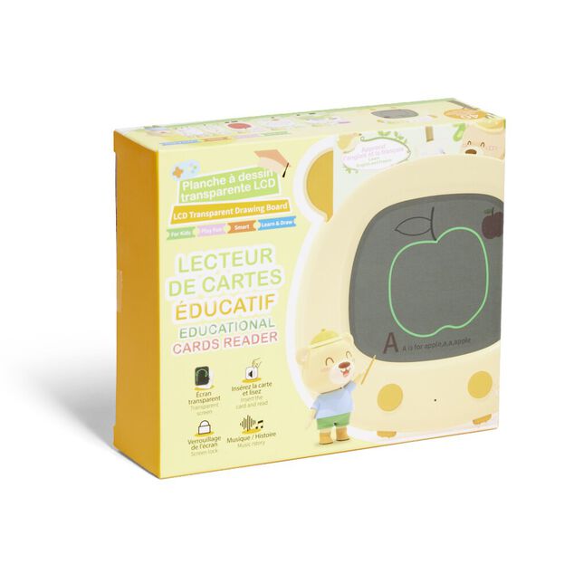 Tablette d'&eacute;criture &eacute;cran LCD 13,7x13x&eacute;p2,5cm