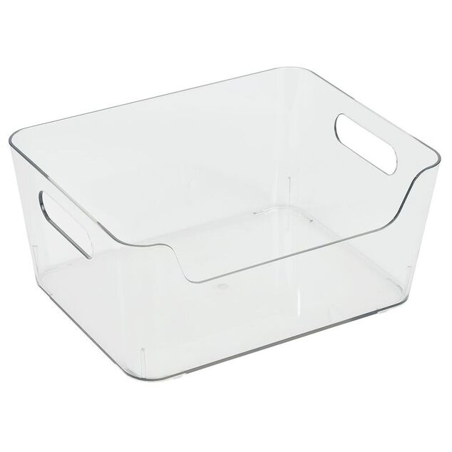 Bac rangement frigo 3,5L plastique transparent 22,4x17,3xH10cm