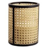 Photophore cannage rotin naturel