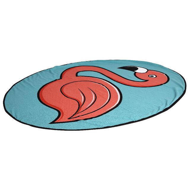 Serviette de plage  flamant rose