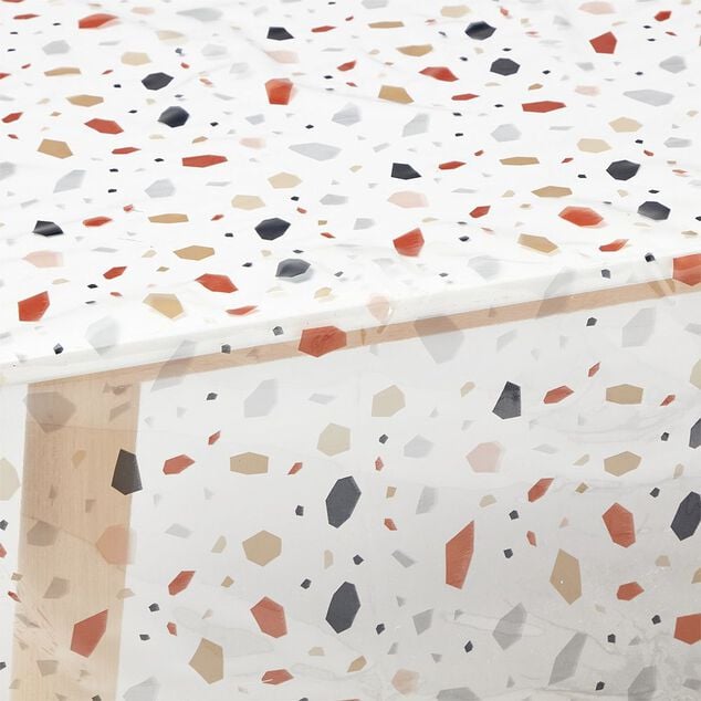 Nappe rectangulaire cristal imprim&eacute;e 140x240 cm